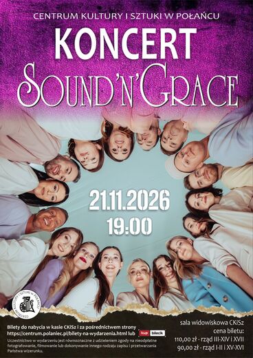 Koncert Sound'n'grace już 21 listopada!