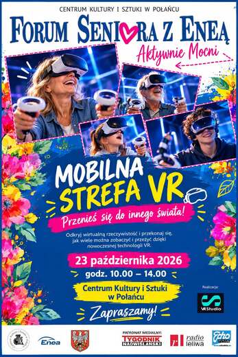 Mobilna strefa Vr W Połańcu podczas Forum Seniora