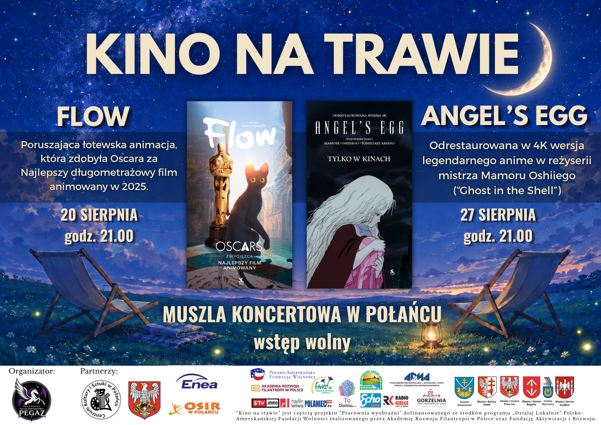 Plakat kina na&nbsp;trawie - plakaty wyświetlanych film&oacute;w, daty i&nbsp;godziny seans&oacute;w