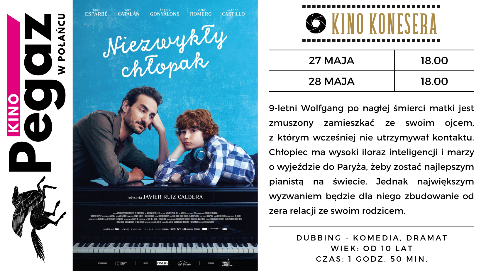 Plakat filmu "Niezwykły chłopak" - opis filmu, terminy seans&oacute;w w&nbsp;kinie Pegaz w&nbsp;Połańcu