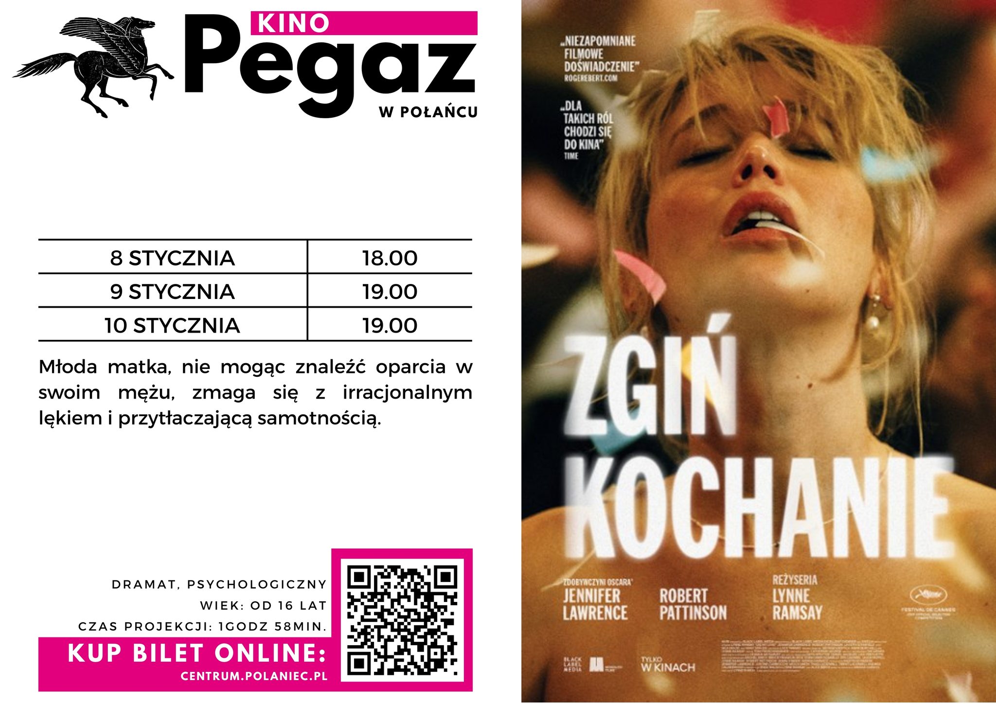 Plakat filmu "Zgiń kochanie" 