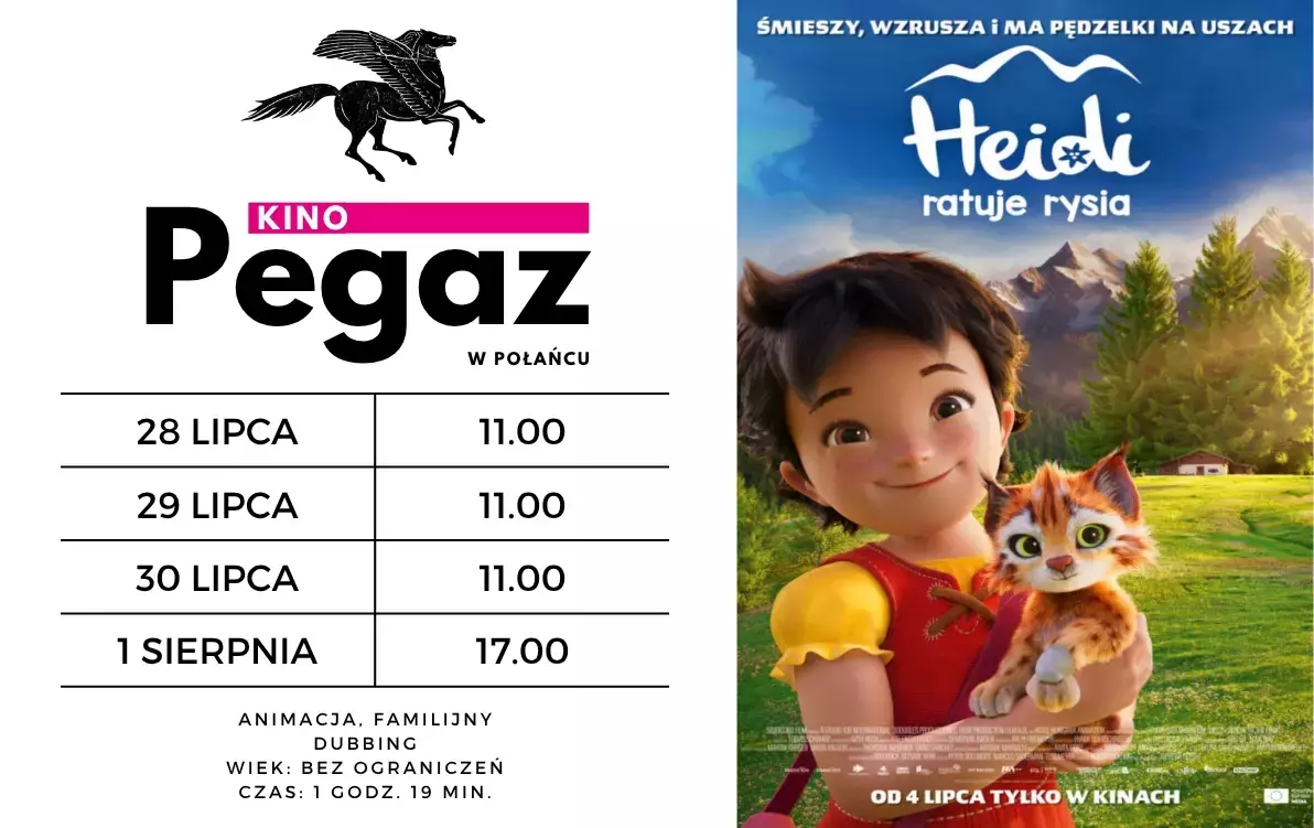 Zdjęcie do Kino "Pegaz" zaprasza na dilm "Heid ratuje rysia"