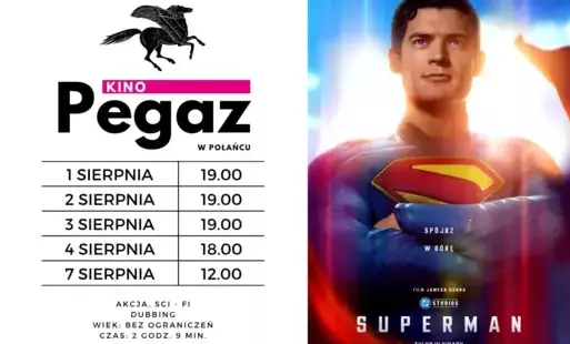 Miniatura wpisu - plakat filmu 'Superman', daty i godziny seansów