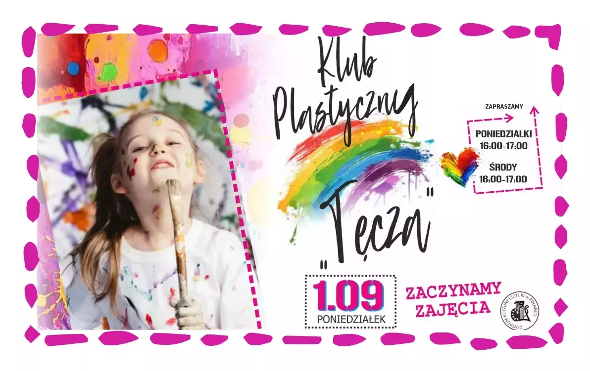 Zdjęcie do Zapraszamy na zajęcia Klubu Plastycznego "Tęcza"