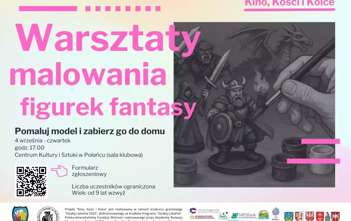 Zdjęcie do Warsztaty malowania figurek fantasy - Połaniecki Klub Gier zaprasza
