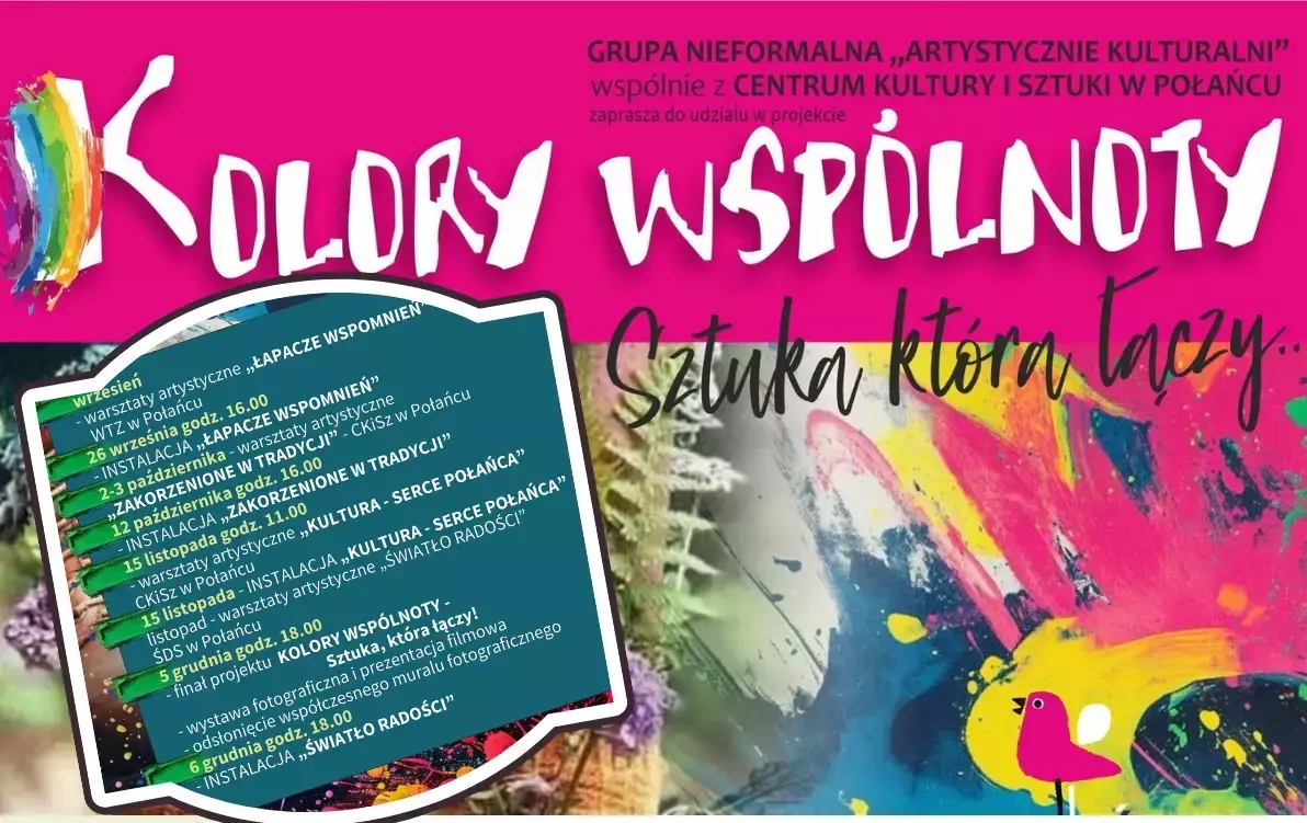 Zdjęcie do Zapraszamy do udziału w projekcie "Kolory wsp&oacute;lnoty - Sztuka, kt&oacute;ra łączy"
