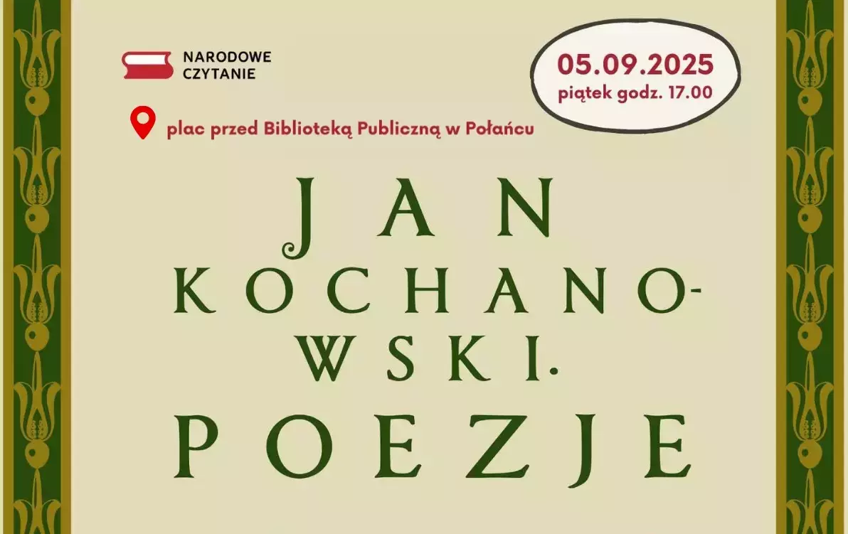 Zdjęcie do Zapraszamy na Narodowe Czytanie 2025