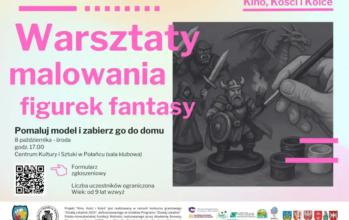 Zdjęcie do Połaniecki Klub Gier zaprasza na warsztaty malowania figurek fantasy