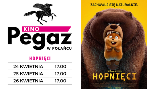 Plakat filmu "Hopnięci", terminy seansów w kinie "Pegaz"
