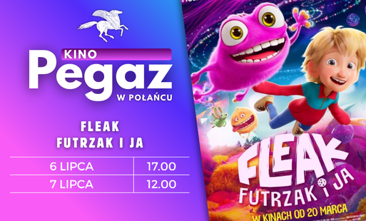 Miniatura wpisu. Plakat filmu "Fleak. Futrzak i ja", logo kina, terminy seansów 