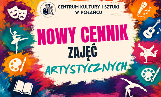 Zdjęcie do Nowy cennik zajęć artystycznych w roku kulturalnym 2026/2027