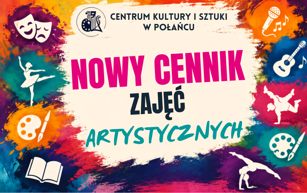 Zdjęcie do Nowy cennik zajęć artystycznych w roku kulturalnym 2026/2027