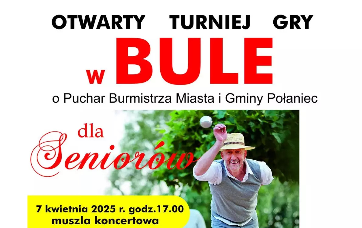 Zdjęcie do Zapraszamy senior&oacute;w na turniej gry w bule
