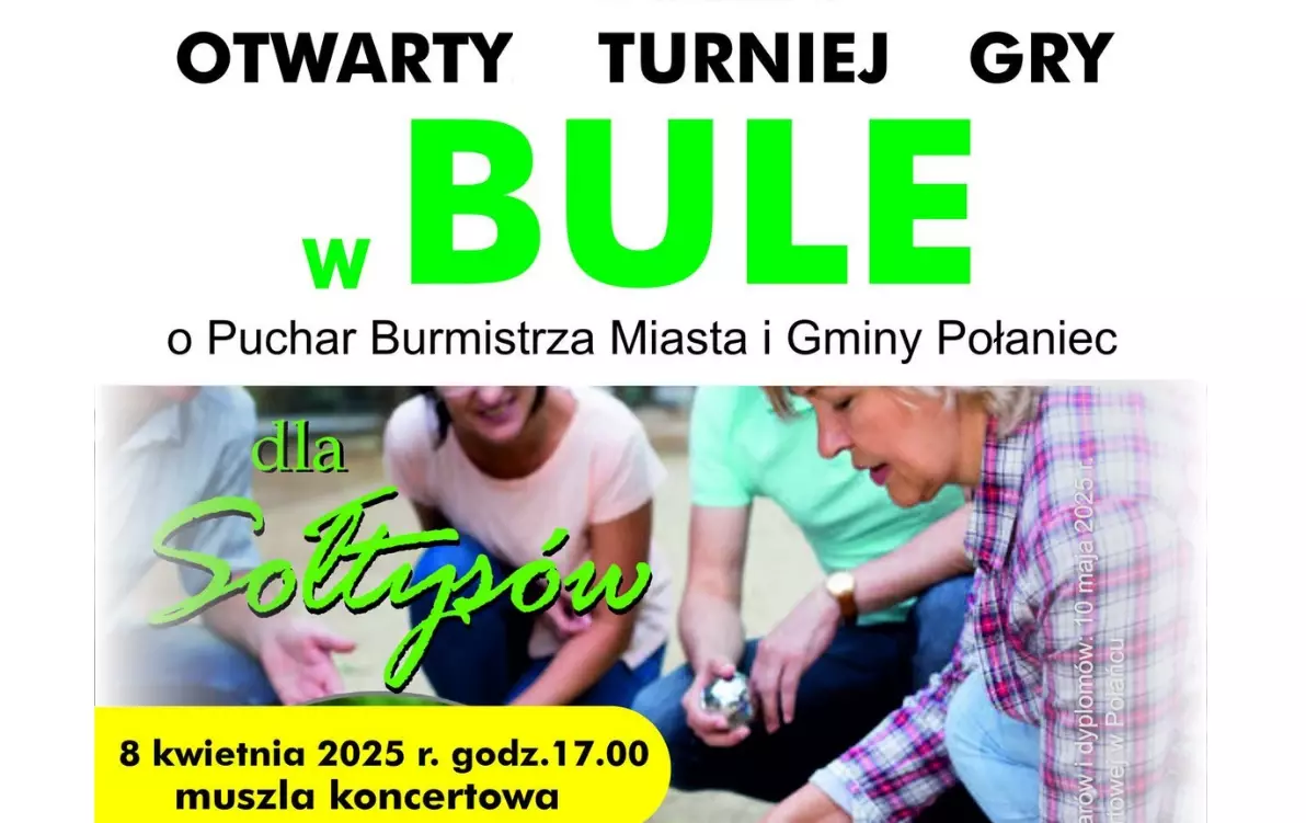 Zdjęcie do Zapraszamy sołtys&oacute;w na turniej gry w bule 