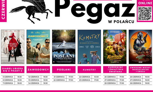 Repertuar kina "Pegaz" na czerwiec