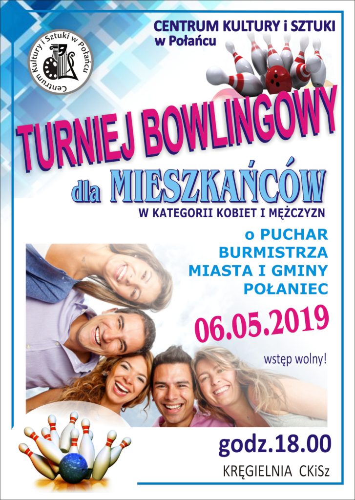 Turniej Bowlingowy dla Mieszkańców - plakat