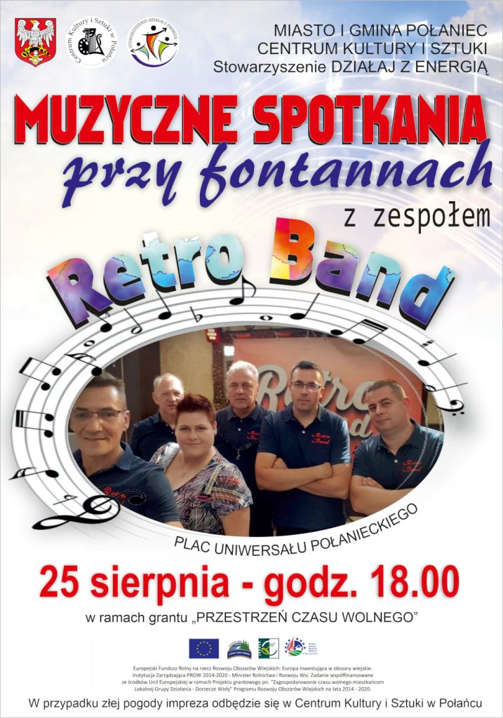 Muzyczne spotkanie przy fontannach - RETRO BAND