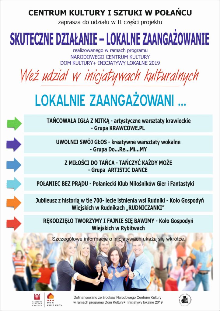 Lokalnie Zaangażowani - weż udział w inicjatywach kulturalnych