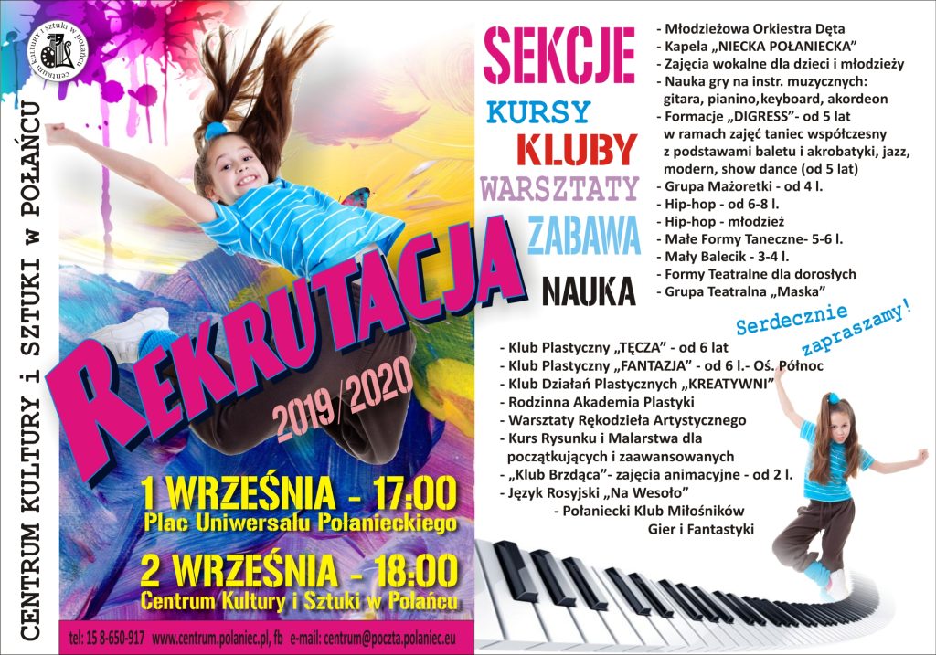 Rekrutacja - rok edukacyjny 2019/2020