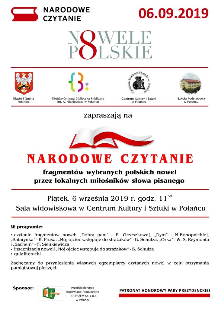 Narodowe Czytanie - polskie nowele