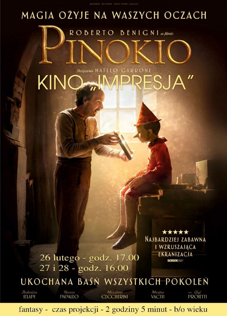 Pinokio w kinie Impresja