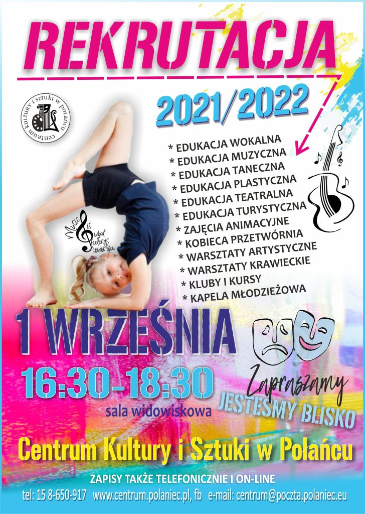 Rekrutacja na 2021/22 w CKiSz