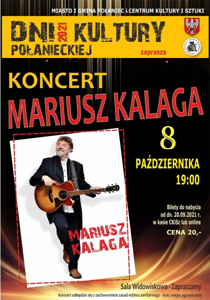 Plakat na koncert Marusza Kalagi w Połańcu