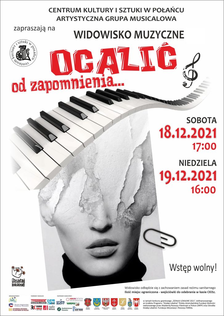 Plakat na spektakl Ocalić od zapomnienia