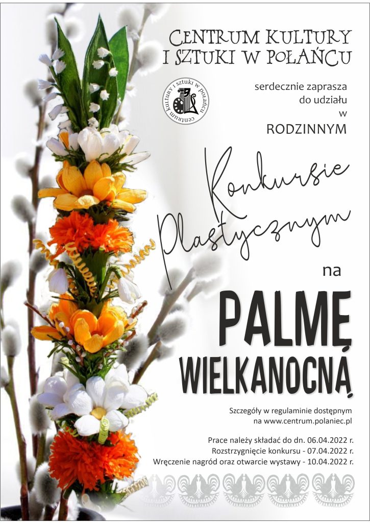 Plakat Konkurs na Palmę Wielkanocną