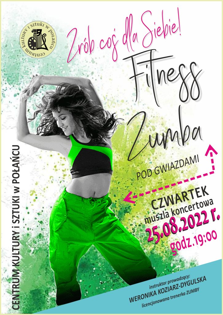 Fitness i zumba na placu muszli w Połańcu