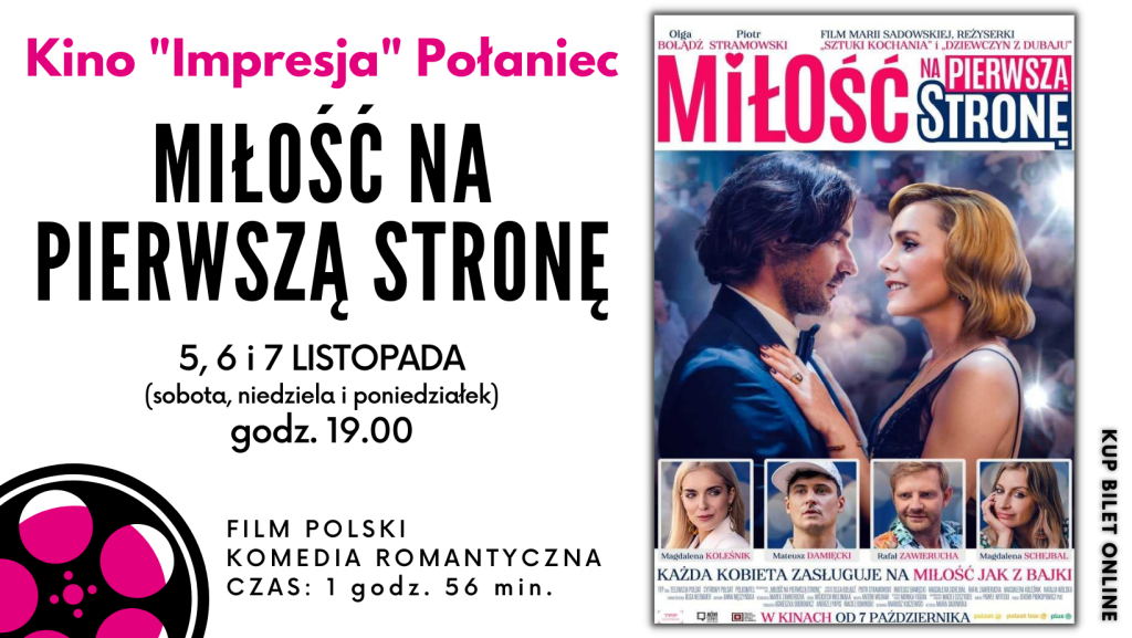 Plakat Miłość na pierwszą stronę