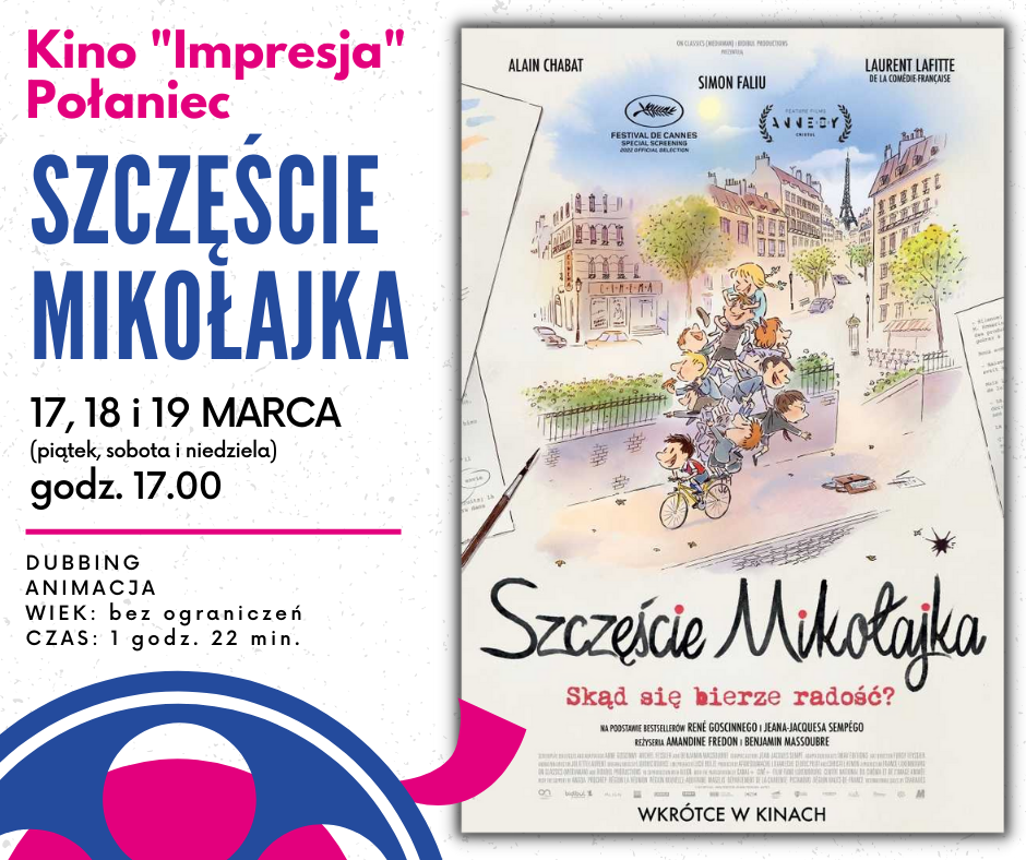 Plakat Połaniec "Szczęście Mikołajka"