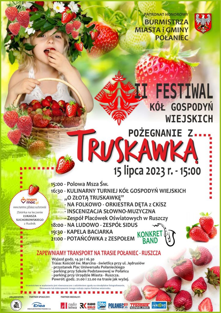 Plakat II FESTIWAL, TRUSKAWKA CKiSz