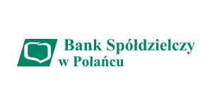 Logo w kolorze zielonym Banku Spółdzielczego w Połańcu