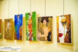 Obrazy pani Grażyny Szlęk inspirowane twórczością Klimta