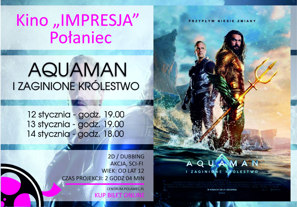 Plakat promujący film "Aquaman"