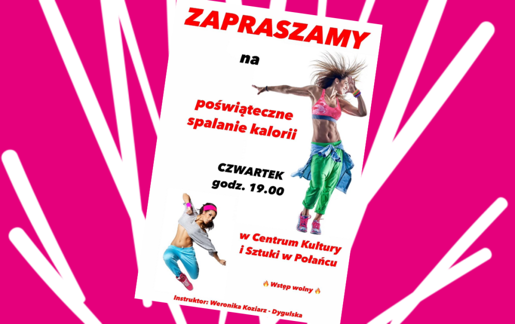 plakat zumba 4 kwietnia godz. 19.00