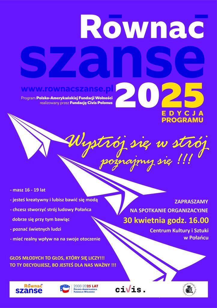 plakat równać szanse