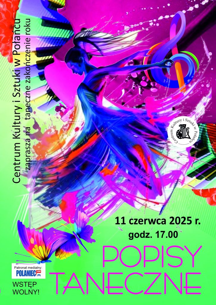 popisy taneczne - plakat - data i godzina wydarzenia